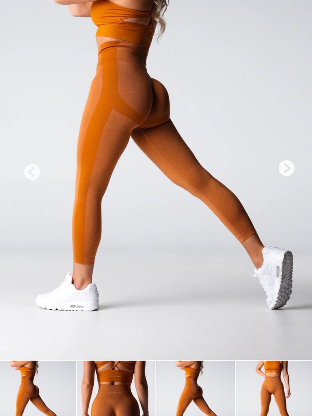 NVGTN Terracotta Performance Seamless High Waisted Leggings